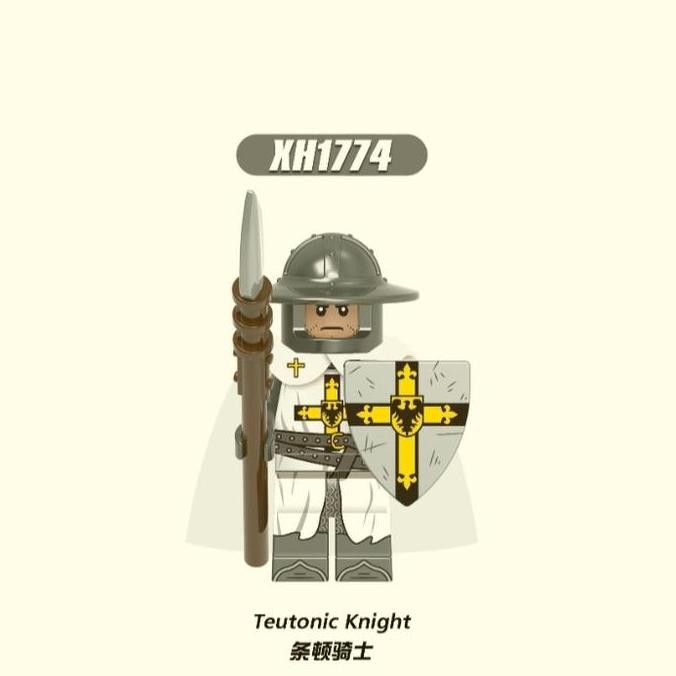 mainan balok medieval teutonic knight