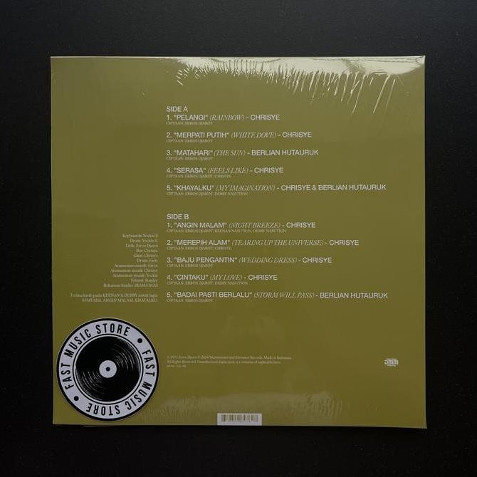 Vinyl / Piringan Hitam Badai Pasti Berlalu Rare Koleksi Original