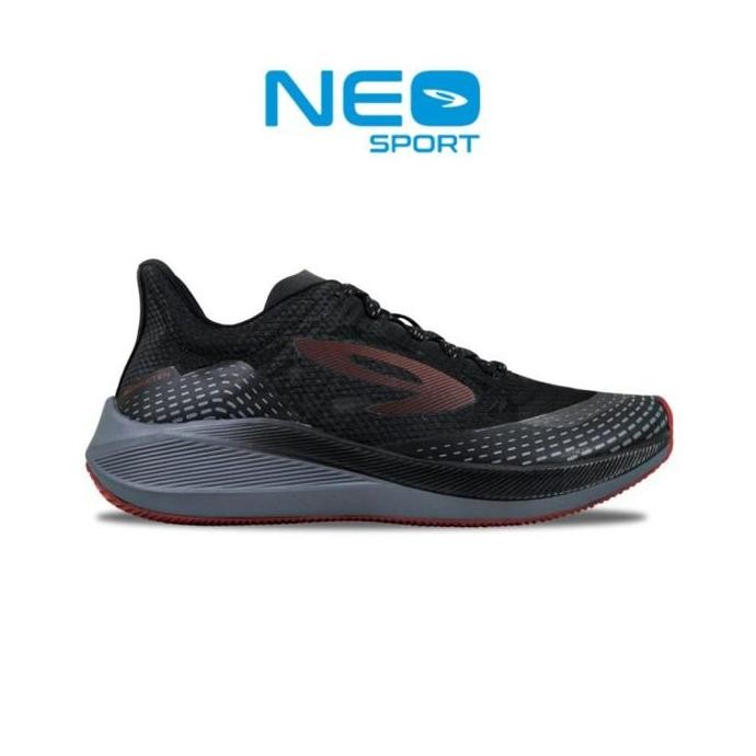 910 Nineten Haze 1.5 Sepatu Lari - Hitam/Abu/Merah