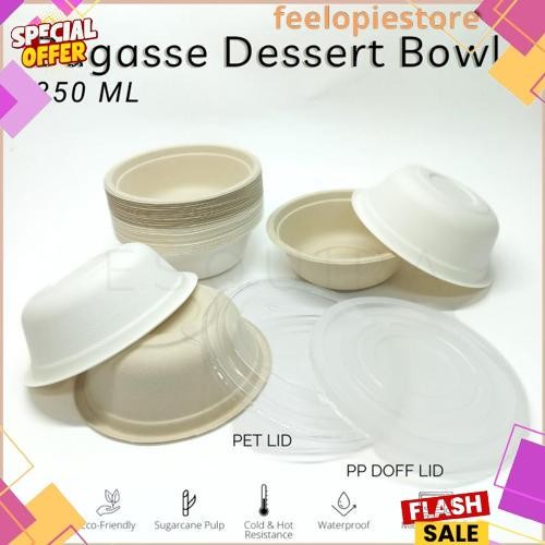 Termurah Bagasse Dessert Snack Bowl 350 ML BG350