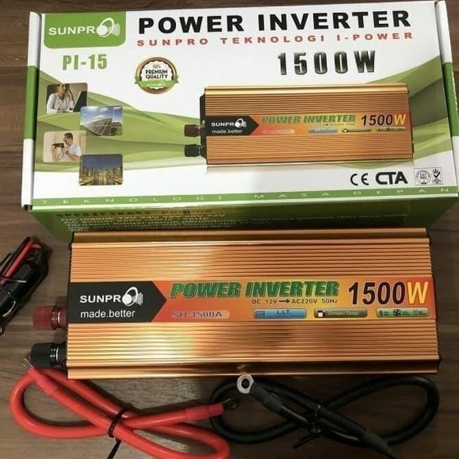 POWER INVERTER DC TO AC SUNPRO 1500 WATT INVERTER 1500 WATT