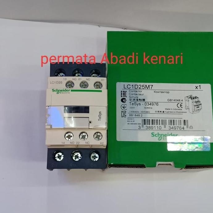 kontaktor lcid25 Schneider contactor lcid 25 220v 3 kutub schneider