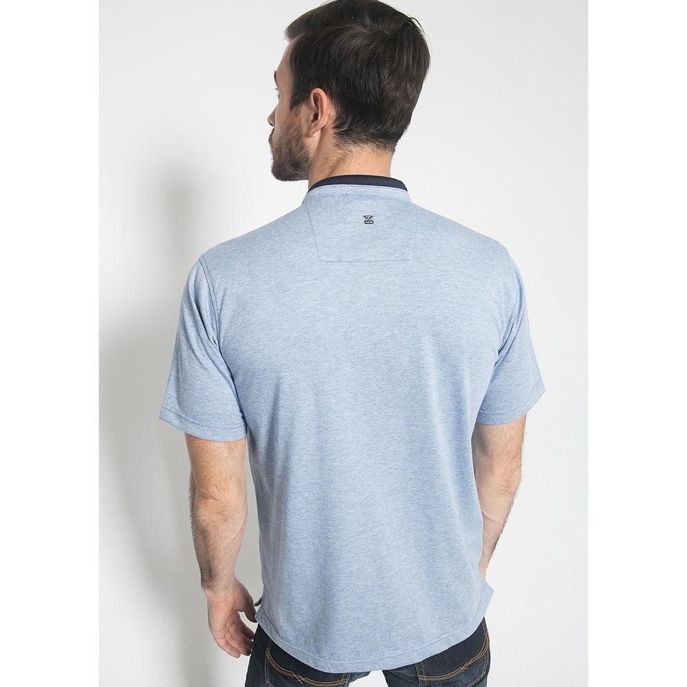 LGS - Kaos Casual - Kaos Pria - Kaos Kerah - Kaos Biru - Regular Fit - CTS.221.M2929.05.C