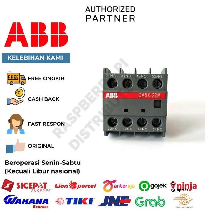 ABB Auxiliary Contact Block CA5X-22M 1SBN019040R1122