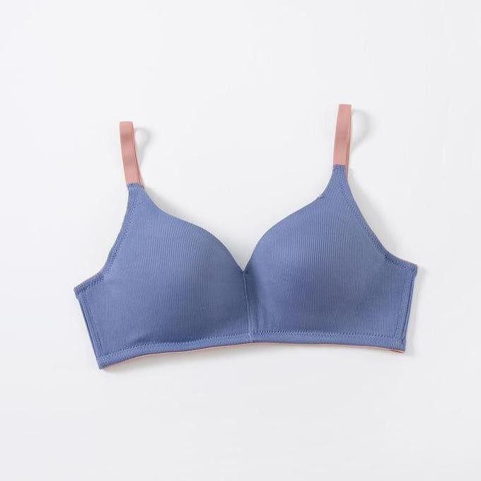 Promo Young Curves Bra Basic Microfiber Contrast Full Cup D C03-10337D Cod