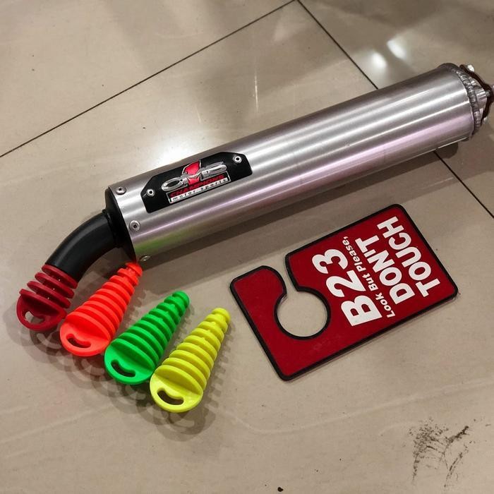 Karet tutup kenalpot 2tak pajangan motor cuci aman rubber