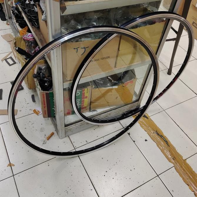 Rims Velg 700 ARAYA GR72 32 Hole Alloy CNC Mata Ikan Brake Line 700c Araya GR 72 32h Pinned Side CNC