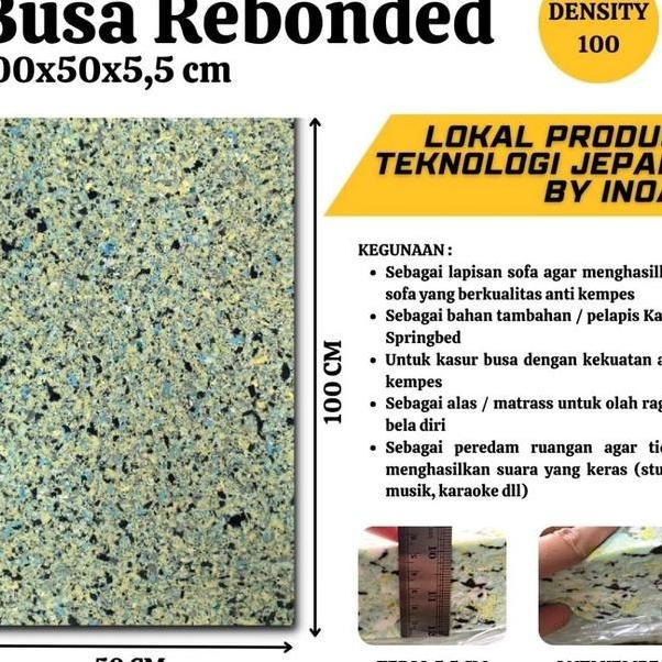 Busa Rebounded Rebonit Density 100 Busa Rebonit Padat 100X50X55 Cm