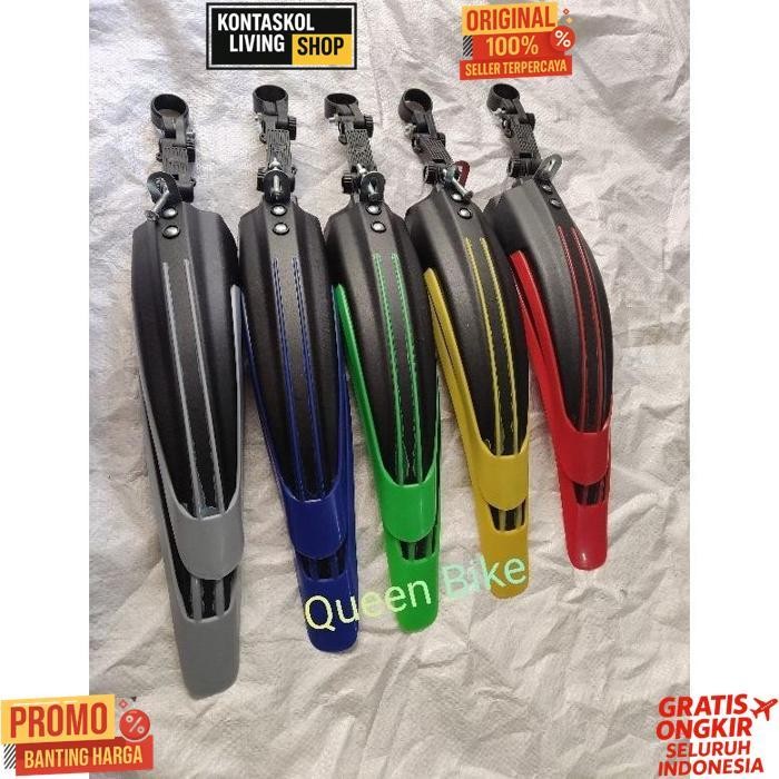 Exclusive Selebor Sayap Spakbor Mudguard Fender Sepeda Bmx 20 / 24 / 26 Mtb 2 Warna Exotic (1 Pasang