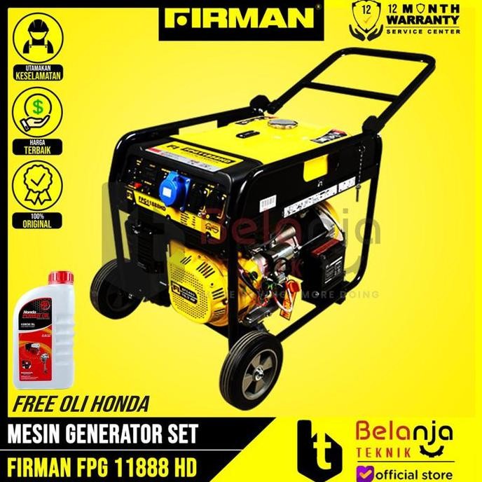 JUNJI- FIRMAN GENSET FPG 11888 HD Generator set 8000 Watt FPG11888HD