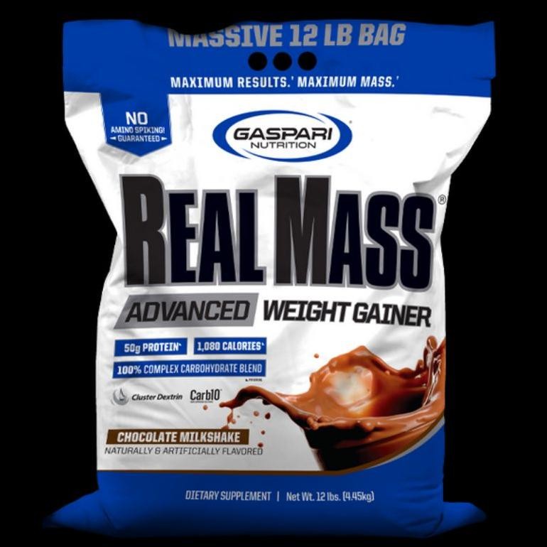 Gaspari Real Mass Realmass 12 Lbs Bpom Halal Susu Gainer Pemula Gym Original