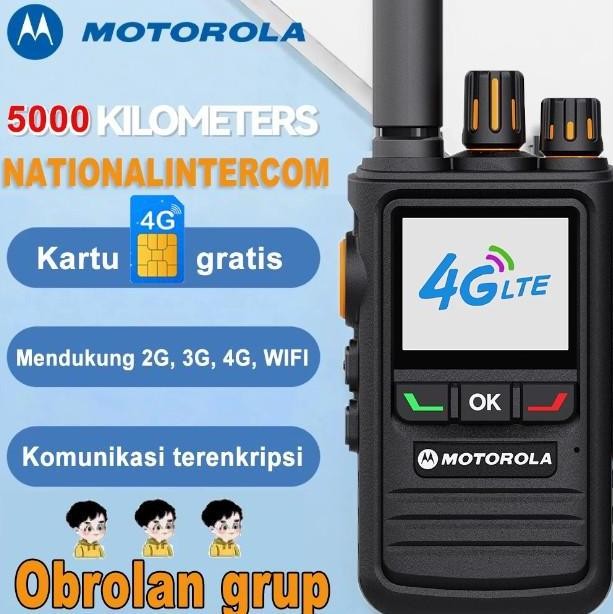 ZOLDYCK- Motorola Interkom Nasional Walkie Talkie [SIM gratis] 5000 Kilometer 4G WIFI Handy Talky Tw