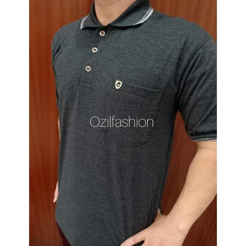 Kaos Jumbo Cun_nam | Kaos Kerah Pria | Kaos Kerah Polos | Kaos Pria | Kaos Kerah Saku L  XL XXL XXXL