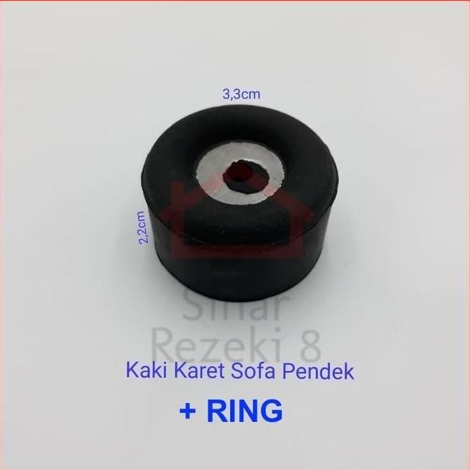 Promo Karet Kaki Sofa Kursi Meja / Door Stop Pengaman Pintu Dengan Ring Plat Cod