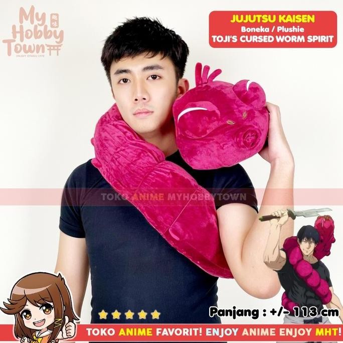 Boneka Anime Cosplay Cacing Toji Jujutsu Kaisen : Toji Worm Plushie Doll