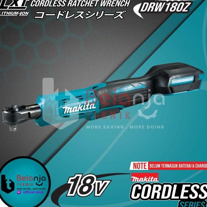 WONDERWEISS- Makita Ratchet Baterai Cordless DWR180Z Rachet Sock 18V Socket Sok