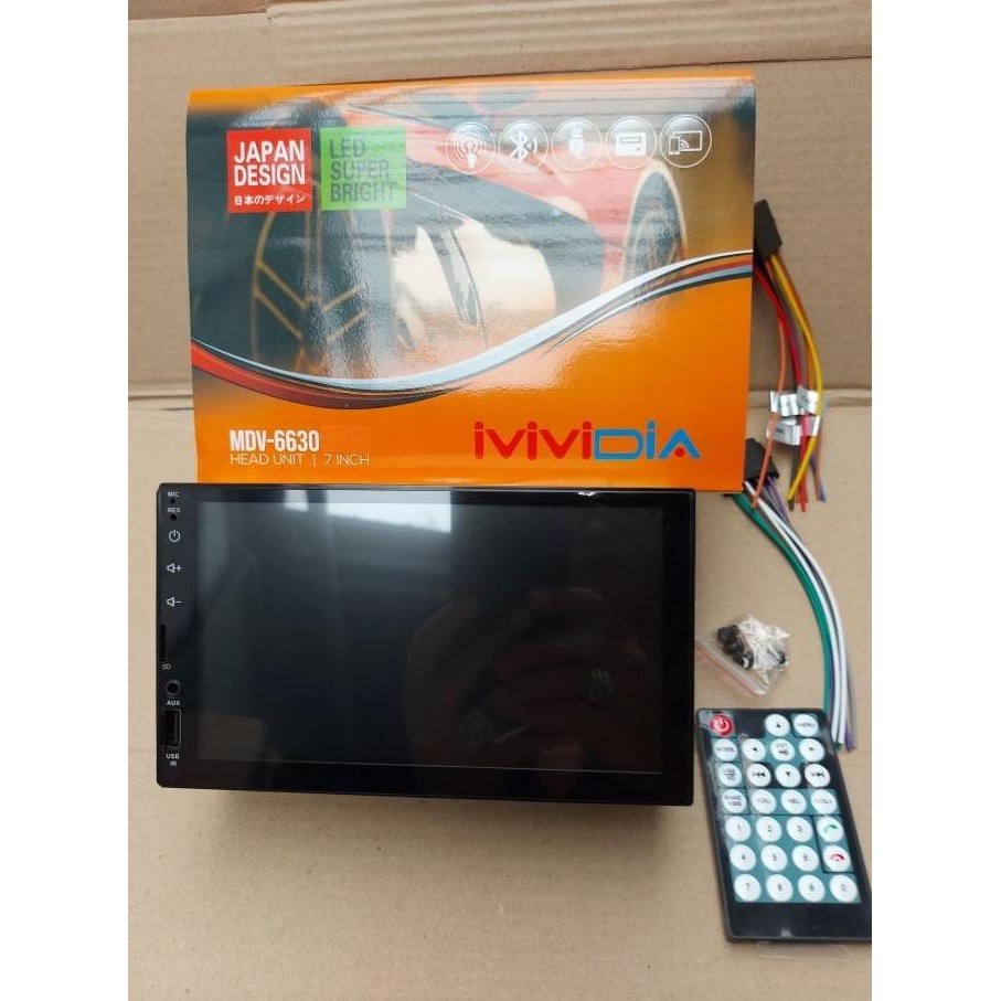 Promo DOUBLE DIN 7 INCH DECKLESS MVIDIA MDV-6630 MIRRORLINK MP5 Diskon