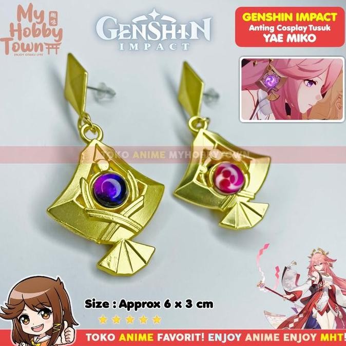 Anting Vision Genshin Impact Inazuma Electro Yae Miko