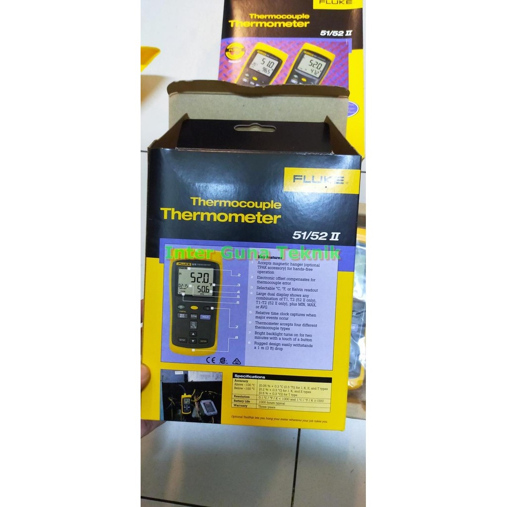 KAORU- Fluke 52 II Dual Input Digital Thermometer