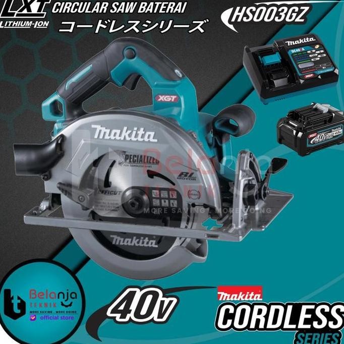 IKKAKU- Makita Mesin Circular Saw HS003GZ Cordless Potong Kayu + Baterai 40V