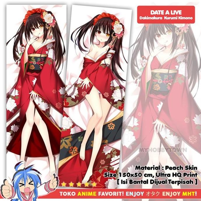 Sarung Bantal Anime Dakimakura Date A Live : Kurumi Kimono