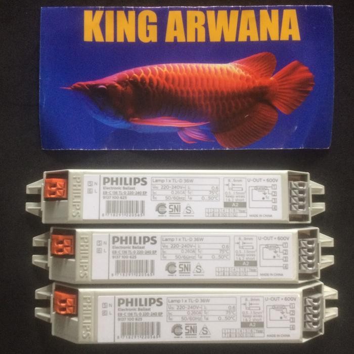 Ballast travo elektronik lampu neon lampu TL ebc 36w philps