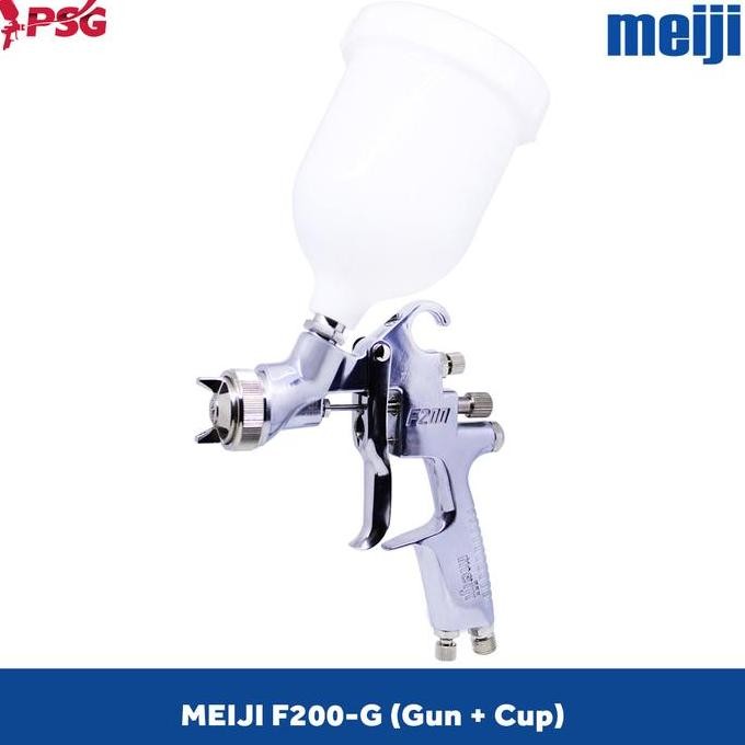 Promo Meiji F200 Spraygun Set Dengan Meiji 6Cp New Cup (Gun+Cup) Original Cod
