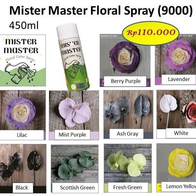 Promo Mister Master Floral Spray (9000), Cat Bunga, Warna Spray, Florist Supply, Design Master Cod