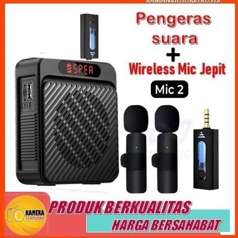 CROWHEX- S17 Speaker Pinggang Dengan Mic Speaker Bluetooth Speaker Megaphone Mini Pengeras Suara Unt