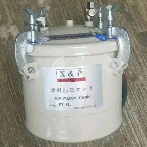 Promo Paint Tank 5 Liter -  Pressure Tank - Paint Pot With Spray Gun Set Cod