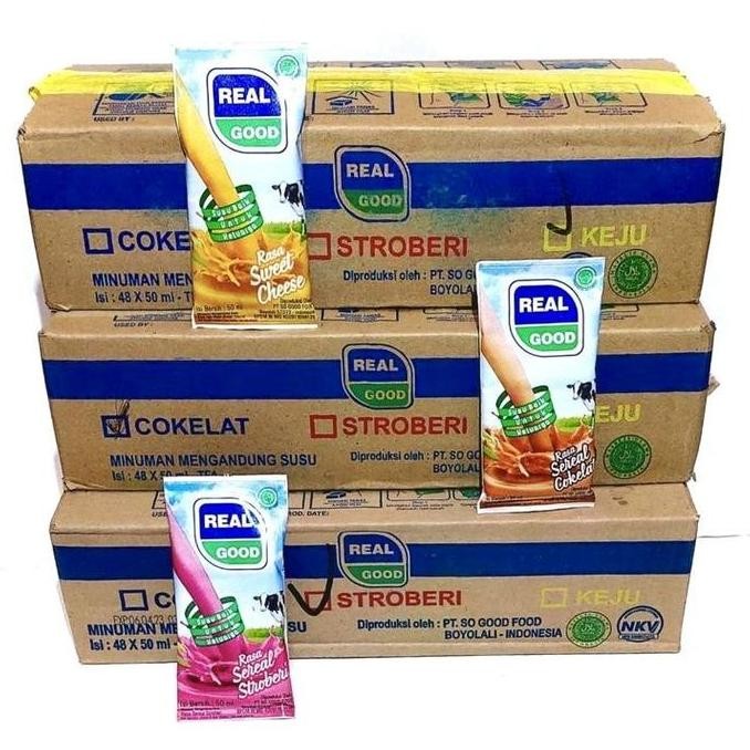 1 (DUS) SUSU REALGOOD 50ml ISI 60PCS Milk