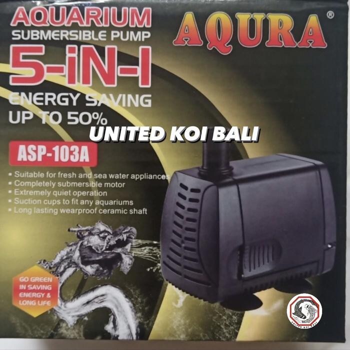 POMPA AIR CELUP AQUARIUM AQURA ASP-103A KOLAM IKAN