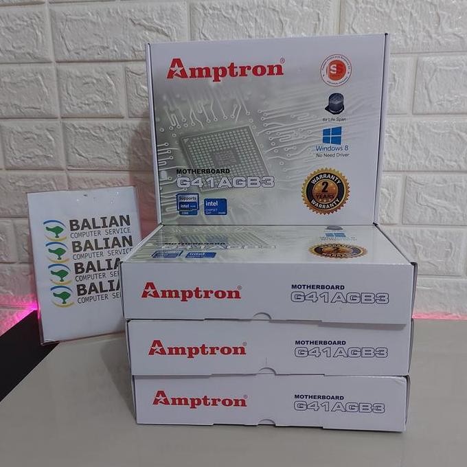 Motherboard LGA 775 ddr3 amtron G41 garansi 2 tahun