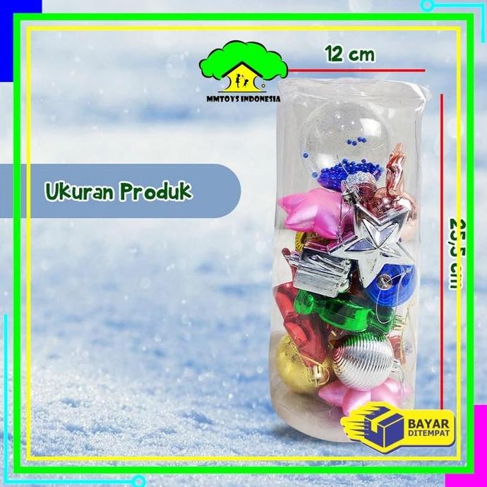 DF260>> [COD] MI C694 Hiasan Natal Paket Dekorasi Pohon Natal Aksesoris Bola Natal