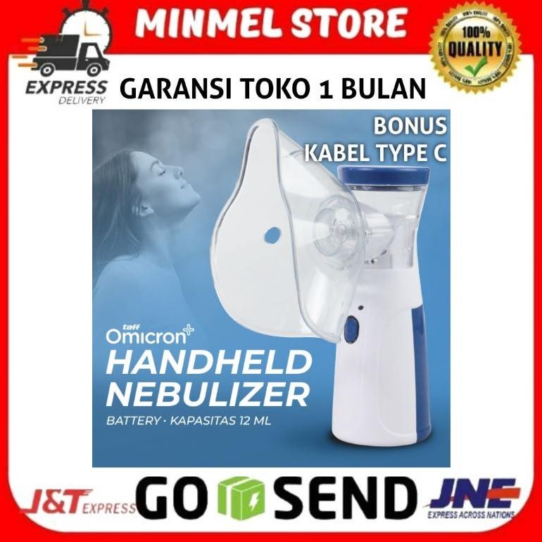 CROWHEX- NEBULIZER MESH MINI INHALER PORTABLE ELECTRIC BATERAI TERAPI PERNAPASAN ASMA BRONKITIS NEBU