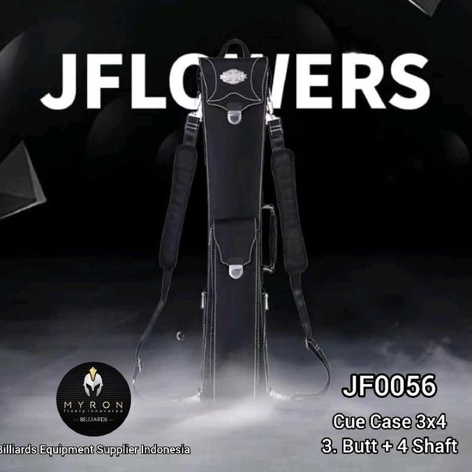 // Jflowers Cue Case JF0056~Tas Billiard Jflowers 3x4~3 Butt + 4 Shaft *