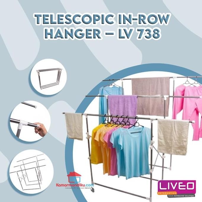 Jemuran Lantai Bisa Di Lipat Liveo Lv 738 (New)