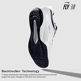 New Sepatu Badminton Lining Ultra Fly III / 3.0 AYTT053 White / Navy