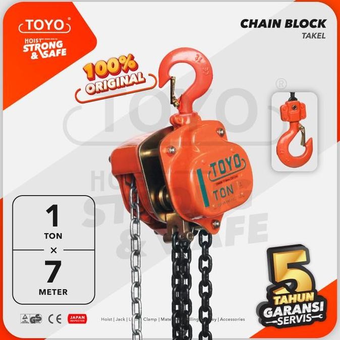 Chain Block / Takel 1 Ton X 7 Meter Toyo