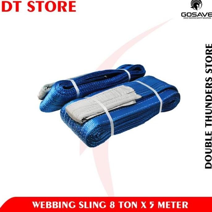 Gosave Webbing Sling Belt 8 Ton X 5 Meter / Tali Sabuk 8T X 5M