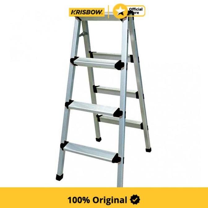 Krisbow Tangga Lipat Aluminium Tanpa Pegangan 4 Step