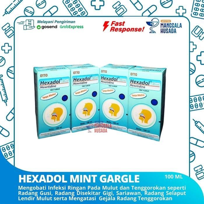 HEXADOL MINT OBAT KUMUR @100 ML