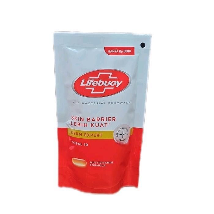 Sabun Mandi Cair Lifebuoy Total 10 Merah Refil Kecil Per 10 pcs