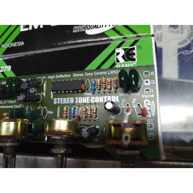 Tone control stereo ic lm324 ( 279 )