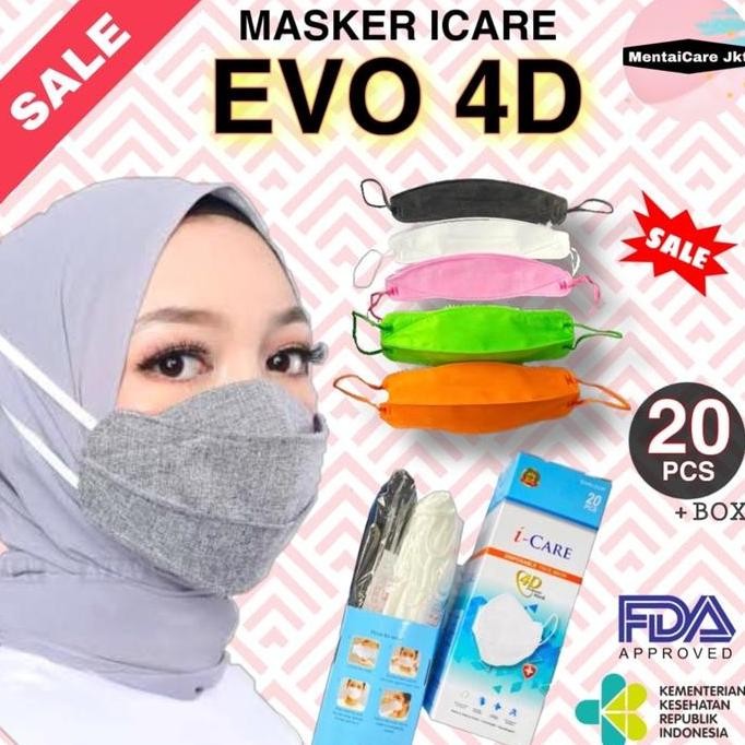 COD Masker EVO PLUSHMED 4D iCare Medical Grade earloop Premium Quality