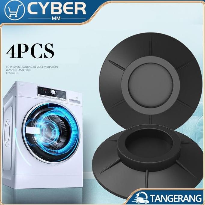 4 Pcs Bantalan Kaki Mesin Cuci Anti Getar Alas Kaki Mesin Cuci Karet