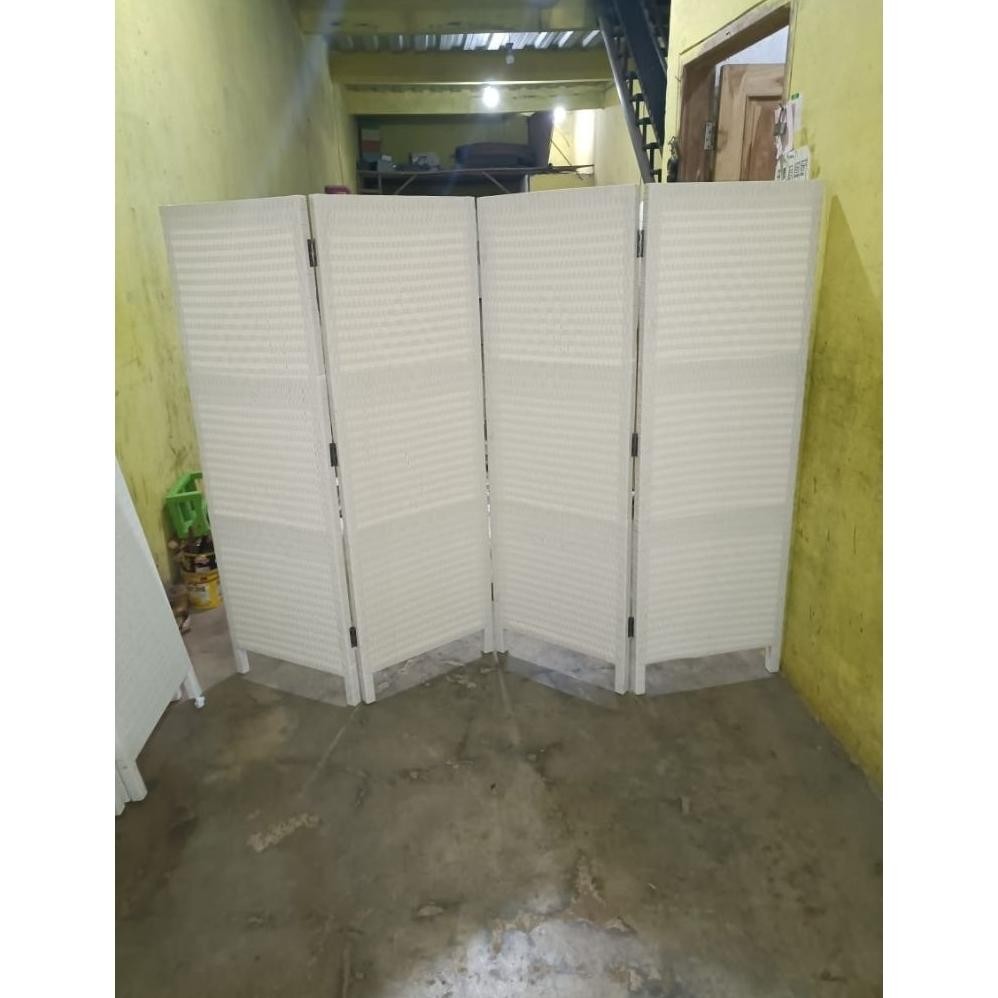 penyekat ruangan partisi rotan seket rotan sintetis