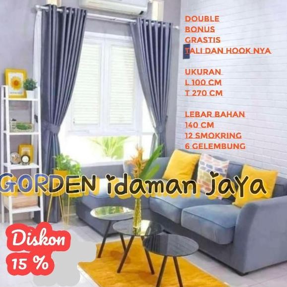 Gorden blackout polos /gorden jendela minimalis polos /gorden mewah