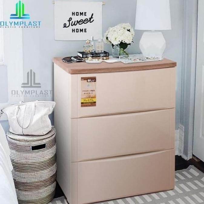 LEMARI PLASTIK OLYMPLAST 3 SUSUN / OLYMPLAST DRAWER CABINET 03 M
