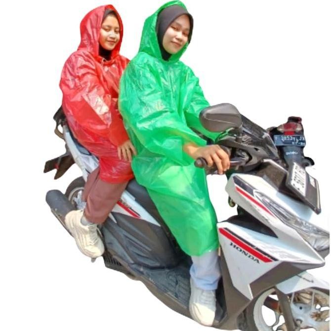 Promo Jas Hujan Plastik Hdpe Ponco Tebal Kuat Dewasa - Model Terbaru Cod